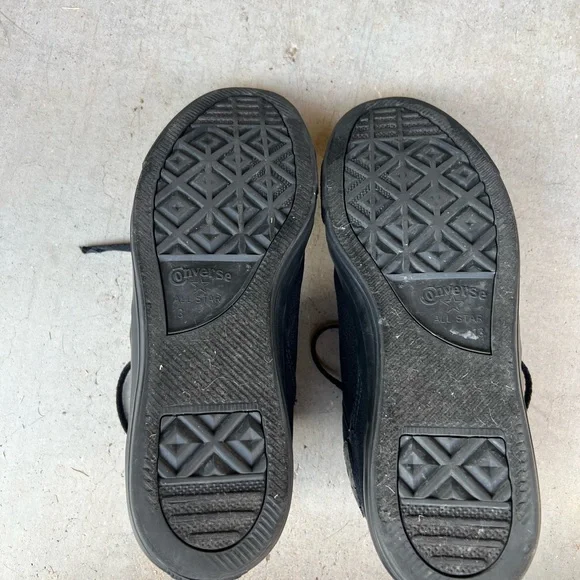 Men's Black High-Top Canvas Sneakers - Picture 3 of 3